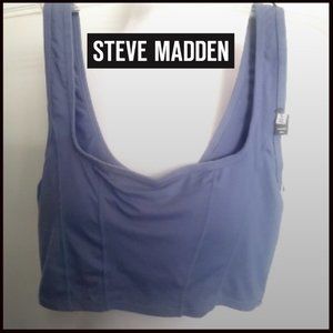 NWT STEVE MADDEN Athletic Sports Bra Yoga Tank Workout Comfy Stretch Soft Padded